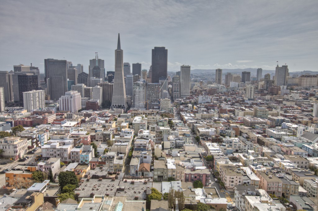 Downtown San Francisco from Coit Tower