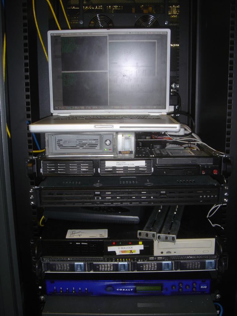 the servers and my laptop